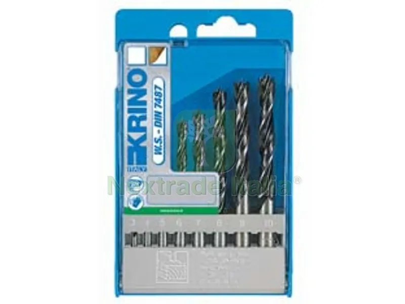 PUNTE ELICOIDALI PER LEGNO IN SET DA 8 PEZZI — Punte, frese e dischi — rif. FERX.FER393805 PUNTE ELICOIDALI PER LEGNO IN SET DA 8 PEZZI — Punte, frese e dischi — rif. FERX.FER393805