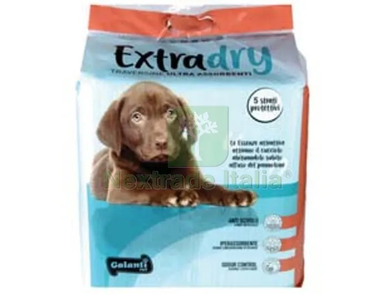 18PZ TRAVERSINE ASSORBENTI PER CANI EXTRADRY PZ.15 - cm.60x60 — Cani — rif. FERX.FER395113 18PZ TRAVERSINE ASSORBENTI PER CANI EXTRADRY PZ.15 - cm.60x60 — Cani — rif. FERX.FER395113