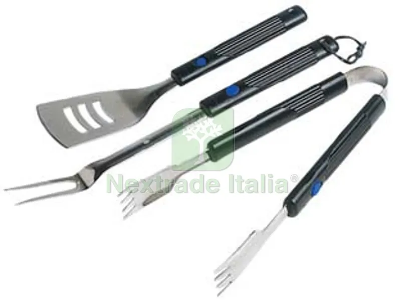 set utensili per barbecue pz.3 con manici allungabili in bachelite - set pz.3 — Set di attrezzi — rif. FERX.FER396172