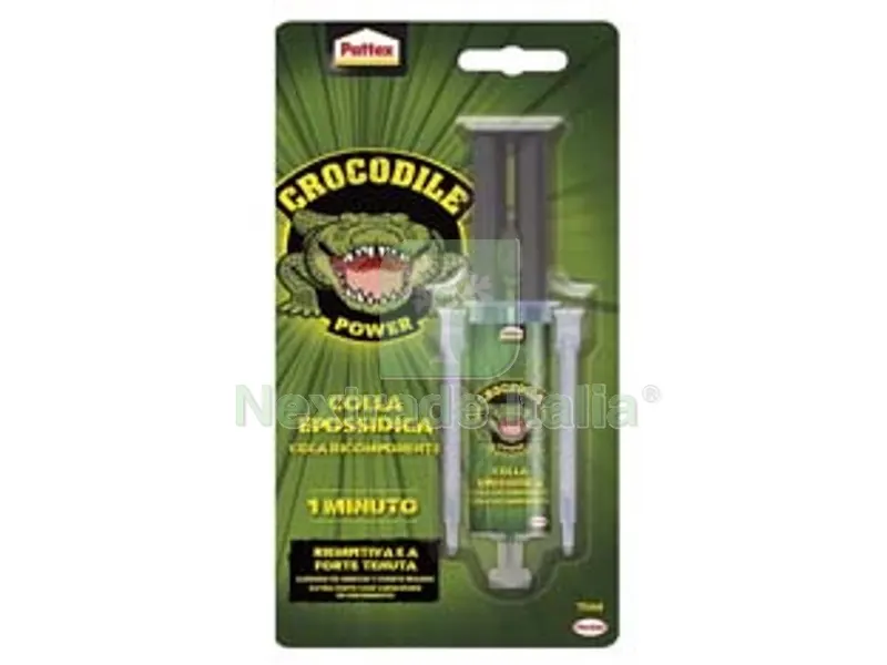 6BLISTER Pattex Crocodile Colla Epossidiica - ml.11 — Adesivi e sigillanti — rif. FERX.FER396196 6BLISTER Pattex Crocodile Colla Epossidiica - ml.11 — Adesivi e sigillanti — rif. FERX.FER396196