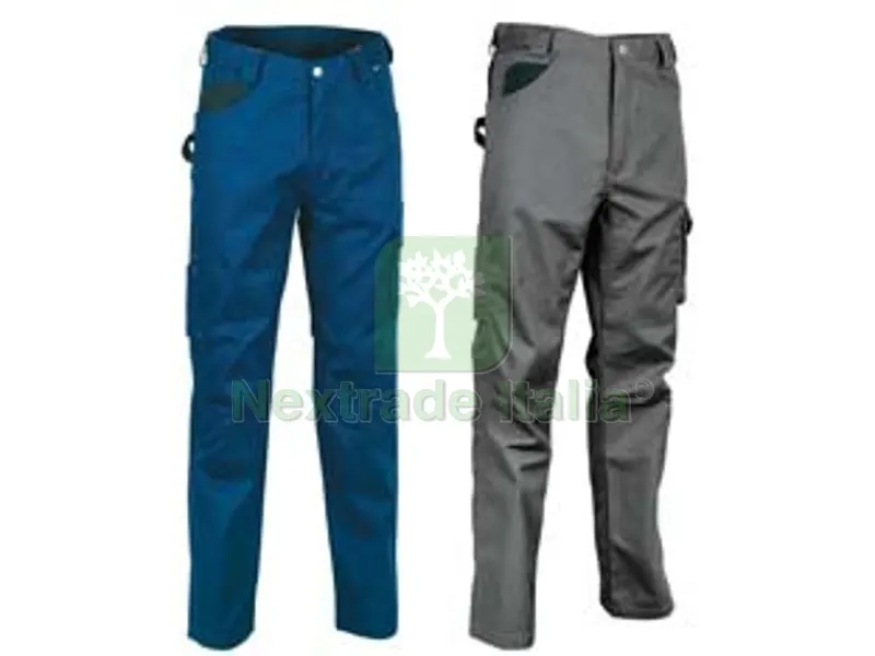 PANTALONE DRILL IN COTONE E POLIESTERE RIGHT FIT - tg.56 - navy/nero — Protezioni corpo — rif. FERX.FER397148 PANTALONE DRILL IN COTONE E POLIESTERE RIGHT FIT - tg.56 - navy/nero — Protezioni corpo — rif. FERX.FER397148