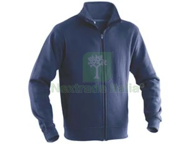 FELPA CON ZIP COTONE E POLIESTERE - tg.2XL - navy — Protezioni corpo — rif. FERX.FER397568 FELPA CON ZIP COTONE E POLIESTERE - tg.2XL - navy — Protezioni corpo — rif. FERX.FER397568