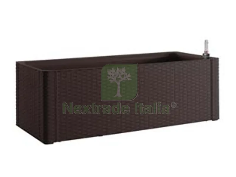Fioriera Natural Deluxe Moka Rettangolare - cm.100x43x33h. -lt.90 — Vasi e fioriere — rif. FERX.FER399654 Fioriera Natural Deluxe Moka Rettangolare - cm.100x43x33h. -lt.90 — Vasi e fioriere — rif. FERX.FER399654