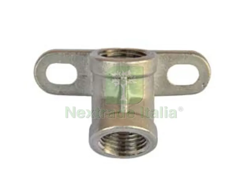 SUPPORTO A PARETE INOX PER ABBEVERATOIO A SUCCHIOTTO PER SUINI - angolo 45? filetto 1/2" — Mangimi e alimentazione — rif. FERX.FER399739
