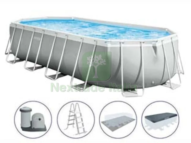 Piscina "prism Frame" Ovale con TEL. Portante con Pompa CM.610X305X122H. - Capacit? LT.18202 - Peso KG.130,4 (26798) — Tempo libero outdoor — rif. FERX.FER399845 Piscina "prism Frame" Ovale con TEL. Portante con Pompa CM.610X305X122H. - Capacit? LT.18202 - Peso KG.130,4 (26798) — Tempo libero outdoor — rif. FERX.FER399845