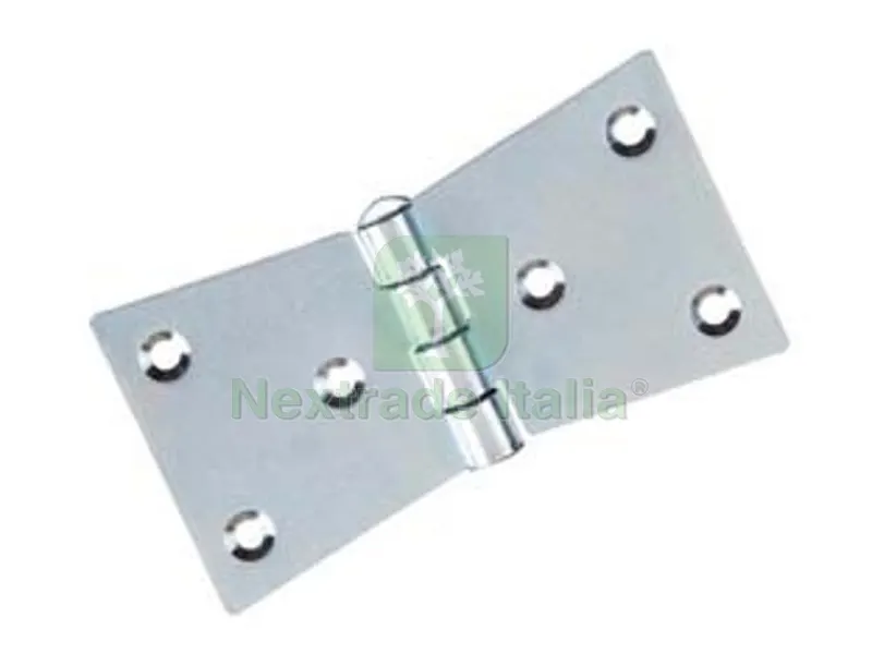 24PZ Cerniere a Coda di Rondine ART.109 - mm.50x94x2 - 3 fori — Cerniere e cardini — rif. FERX.FER400282