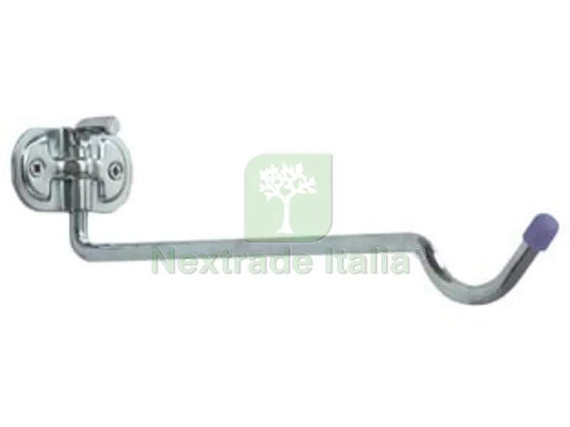 10PZ Gancio Porta Biciclette da Parete Ripiegabile in ACC. Zincato ART.4110 - mm.92x320x225, ? mm.9 — Ganci, moschettoni e anelli — rif. FERX.FER400398