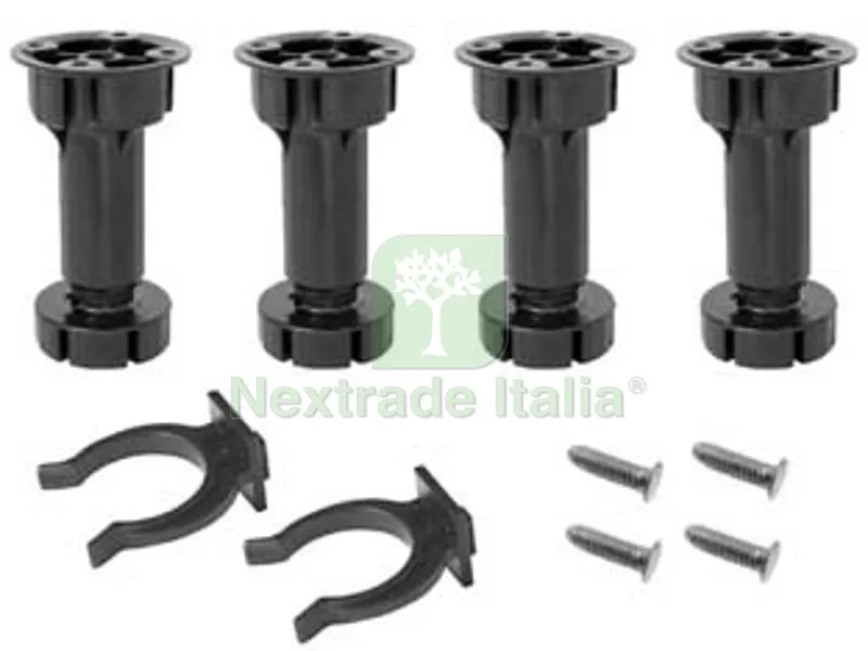 GAMBETTE REGOLABILI IN KIT PZ.4 - cm.10-13 - ? mm.48 — Ferramenta per legno e mobili — rif. FERX.FER401098 GAMBETTE REGOLABILI IN KIT PZ.4 - cm.10-13 - ? mm.48 — Ferramenta per legno e mobili — rif. FERX.FER401098