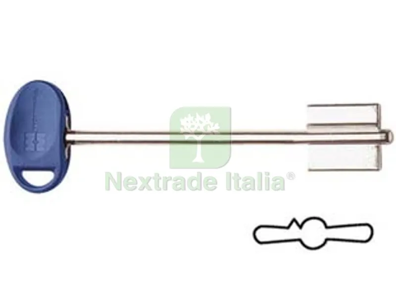 5PZ CHIAVI ORIGINALI MOTTURA DOPPIA MAPPA 92188/4 - (92188BLU4C) — Chiavi grezze e duplicati — rif. FERX.FER402132