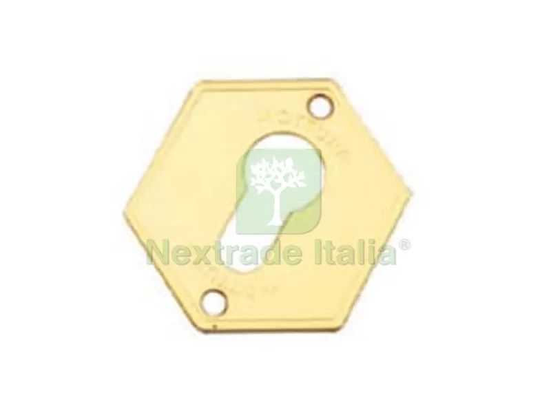 5PZ Mostrine Esterne in Ottone 95297 - mm.52x64 (95297000C1) — Serrature e cilindri — rif. FERX.FER402293