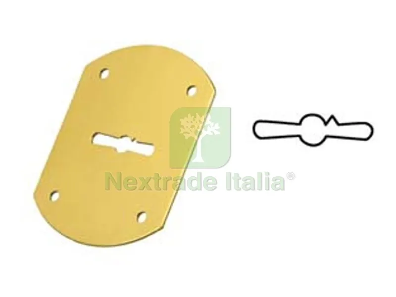 5PZ Mostrine Esterne a Botte in Ottone 95223/B - mm.52x64 (95223B00C1) — Serrature e cilindri — rif. FERX.FER402330