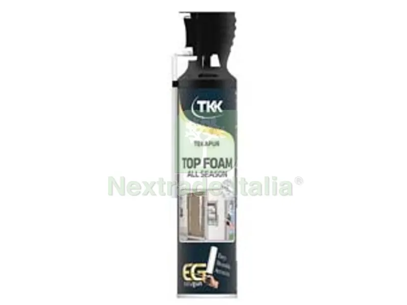 Schiuma Poliuretanica Tekapur TOP Foam ALL Season - ml.600 applicazione manuale - champagne — Adesivi e sigillanti — rif. FERX.FER402705 Schiuma Poliuretanica Tekapur TOP Foam ALL Season - ml.600 applicazione manuale - champagne — Adesivi e sigillanti — rif. FERX.FER402705