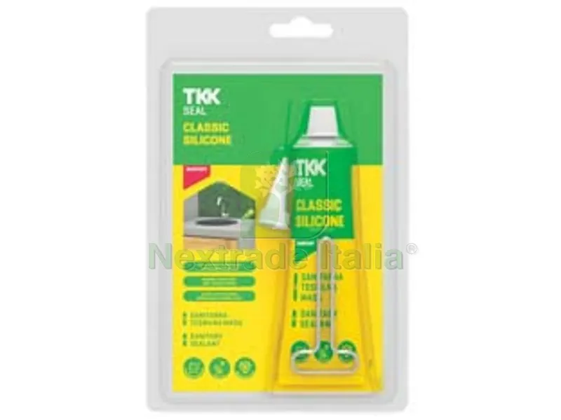8BLISTER SILICONE ACETICO PER SANITARI SEAL SIL CLASSIC SANITAR - ml.60 bianco — Adesivi e sigillanti — rif. FERX.FER402767 8BLISTER SILICONE ACETICO PER SANITARI SEAL SIL CLASSIC SANITAR - ml.60 bianco — Adesivi e sigillanti — rif. FERX.FER402767