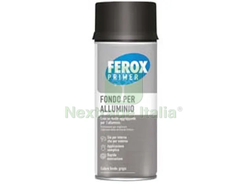 6PZ fondo aggrappante primer per alluminio ferox - ml.400 (2013) — Vernici e smalti — rif. FERX.FER402835 6PZ fondo aggrappante primer per alluminio ferox - ml.400 (2013) — Vernici e smalti — rif. FERX.FER402835