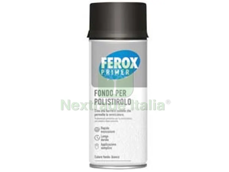 6PZ fondo aggrappante primer per polistirolo ferox - ml.400 (2015) — Vernici e smalti — rif. FERX.FER402859