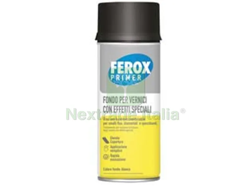 6PZ fondo aggrappante primer per vernici speciali ferox - ml.400 (2016) — Vernici e smalti — rif. FERX.FER402866 6PZ fondo aggrappante primer per vernici speciali ferox - ml.400 (2016) — Vernici e smalti — rif. FERX.FER402866