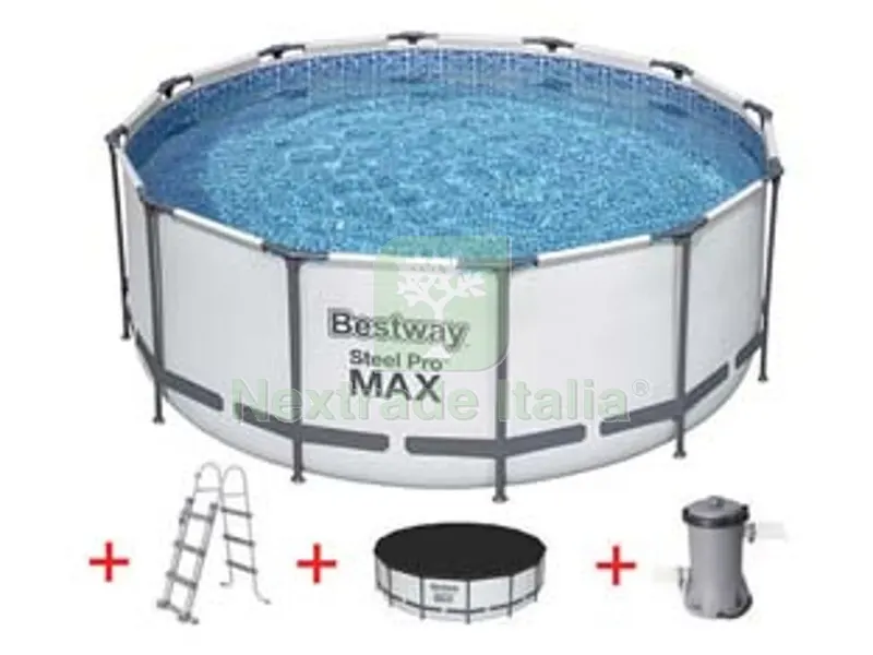 piscina steel pro max tonda telaio portante cm.366x122h. - ? cm.366x122h - capacit? lt.10250 - (art.56420) — Tempo libero outdoor — rif. FERX.FER404310 piscina steel pro max tonda telaio portante cm.366x122h. - ? cm.366x122h - capacit? lt.10250 - (art.56420) — Tempo libero outdoor — rif. FERX.FER404310