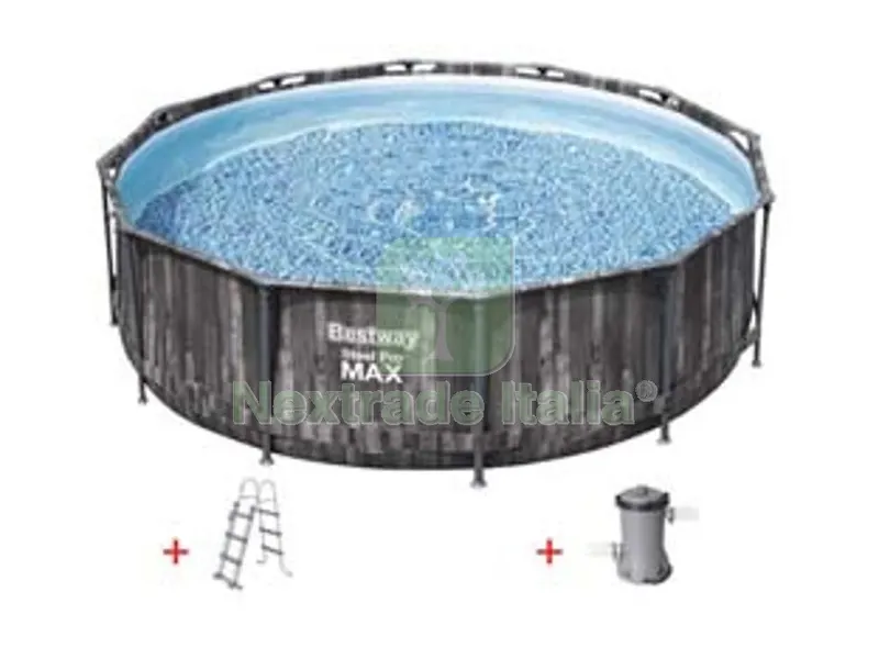piscina steel pro max tonda telaio portante cm.366x100h. - ? cm.366x100h - capacit? lt.9150 - (art.5614x) — Tempo libero outdoor — rif. FERX.FER404327 piscina steel pro max tonda telaio portante cm.366x100h. - ? cm.366x100h - capacit? lt.9150 - (art.5614x) — Tempo libero outdoor — rif. FERX.FER404327