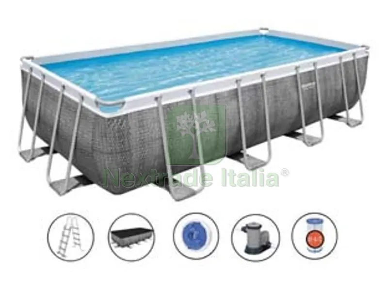 piscina power steel rettangolare telaio portante cm.549x274x122h. - cm.549x274x122h. - capacit? lt.14812 - art.56998 — Tempo libero outdoor — rif. FERX.FER404389 piscina power steel rettangolare telaio portante cm.549x274x122h. - cm.549x274x122h. - capacit? lt.14812 - art.56998 — Tempo libero outdoor — rif. FERX.FER404389