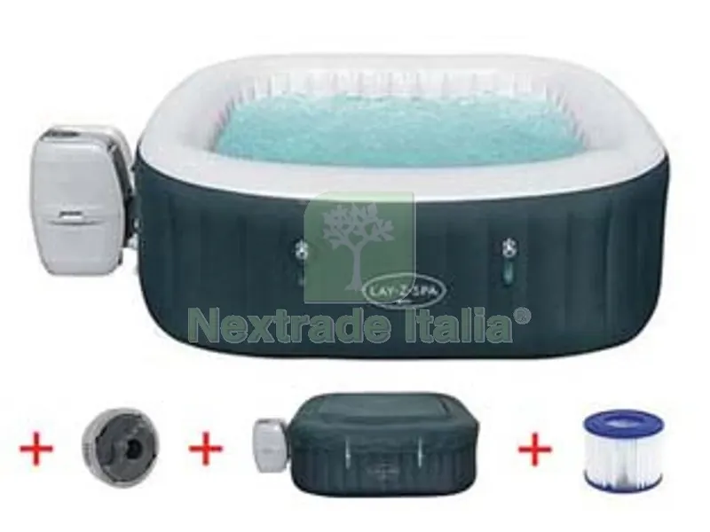 piscina idromassaggio lay-z ibiza air jet cm.180x180x66h. - cm.180x180x66h. - (art.60015) — Tempo libero outdoor — rif. FERX.FER404631