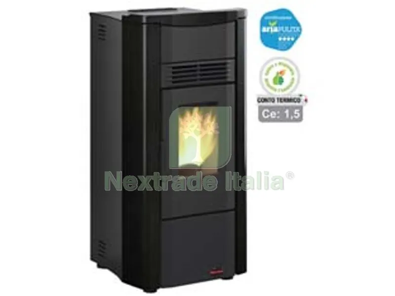 Stufa a Pellet Giusy EVO 2.0 7 KW Nera (conto Termico) - misure cm.49,8x50,4x102,20h. - peso Kg.83 — Stufe e camini — rif. FERX.FER404815 Stufa a Pellet Giusy EVO 2.0 7 KW Nera (conto Termico) - misure cm.49,8x50,4x102,20h. - peso Kg.83 — Stufe e camini — rif. FERX.FER404815
