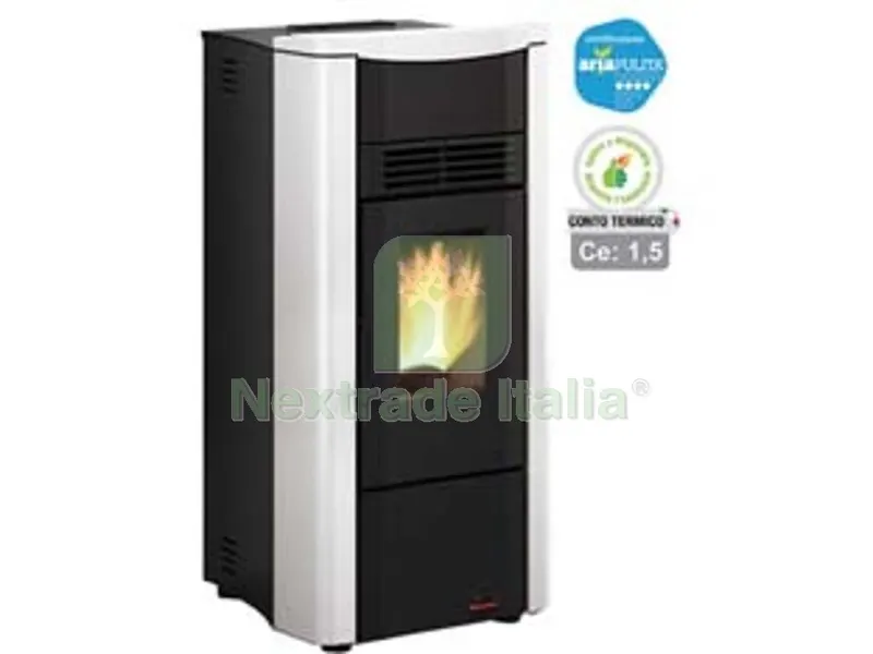 Stufa a Pellet Giusy Plus 5.0 Canal. 7,5 KW Bianca (conto Termico) - misure cm.49,8x49x102,20h. - peso Kg.96 — Stufe e camini — rif. FERX.FER404822 Stufa a Pellet Giusy Plus 5.0 Canal. 7,5 KW Bianca (conto Termico) - misure cm.49,8x49x102,20h. - peso Kg.96 — Stufe e camini — rif. FERX.FER404822