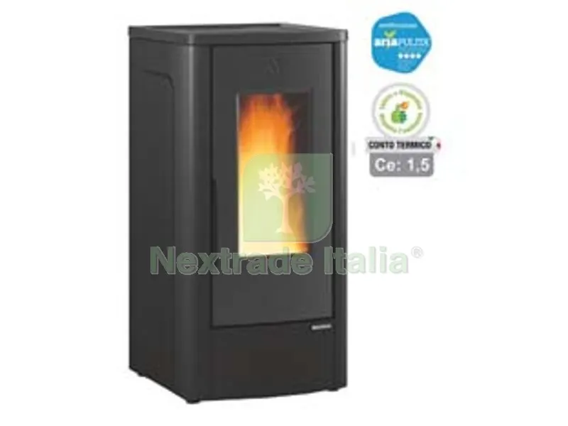 Stufa a Pellet Dahiana EVO 5.0 10 KW Nera (conto Termico) - misure cm.52,5x60,2x108,0h. - peso Kg.153 — Stufe e camini — rif. FERX.FER404853 Stufa a Pellet Dahiana EVO 5.0 10 KW Nera (conto Termico) - misure cm.52,5x60,2x108,0h. - peso Kg.153 — Stufe e camini — rif. FERX.FER404853