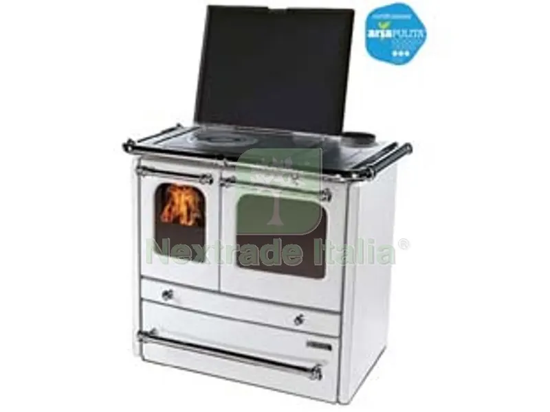 Cucina a Legna Termosovrana D.S.A. 13,5 KW Bianco - misure cm.96,4x64,0x88,9h. - peso Kg.166 — Sanitari e ceramiche — rif. FERX.FER404884