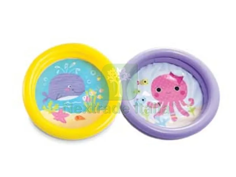 piscina rotonda "baby fondo animaletti" 2 anelli 1-3 anni - ? cm.61x15h. - peso kg.0,27 (59409) — Tempo libero outdoor — rif. FERX.FER405126 piscina rotonda "baby fondo animaletti" 2 anelli 1-3 anni - ? cm.61x15h. - peso kg.0,27 (59409) — Tempo libero outdoor — rif. FERX.FER405126