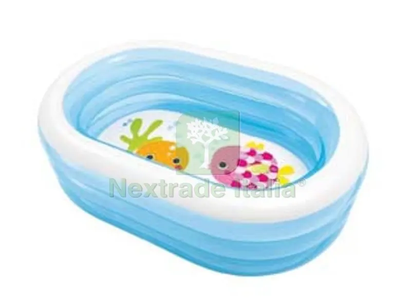 piscina ovale "baby" 4 anelli +3 anni - cm.163x107x46h. - peso kg.2,69 (57482) — Tempo libero outdoor — rif. FERX.FER405164 piscina ovale "baby" 4 anelli +3 anni - cm.163x107x46h. - peso kg.2,69 (57482) — Tempo libero outdoor — rif. FERX.FER405164
