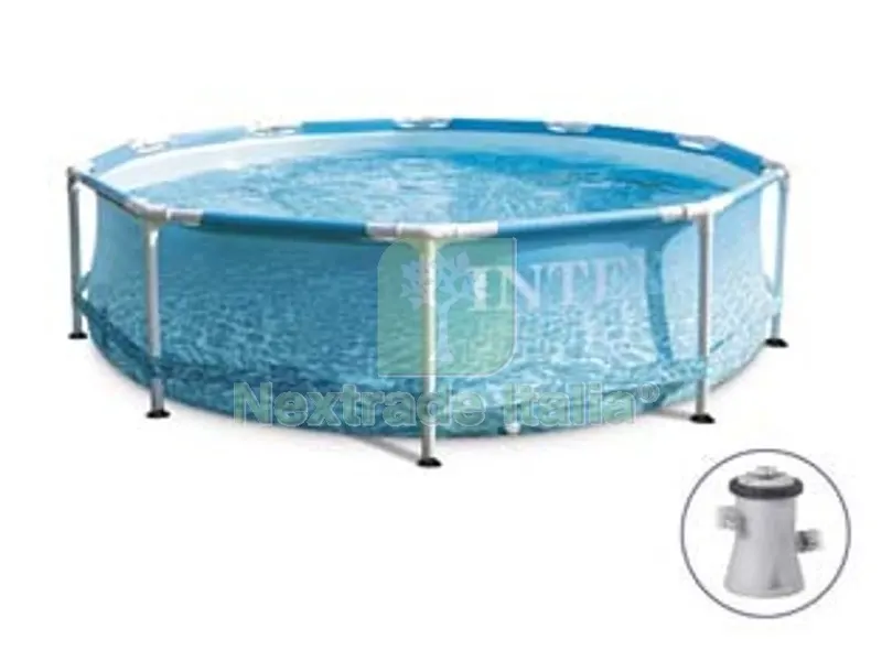 Piscina "metal Frame" Rotonda con Telaio Portante con Pompa CM.305X76H. - Capacit? LT.4485 - Peso KG.19,7 (28208) — Tempo libero outdoor — rif. FERX.FER406451 Piscina "metal Frame" Rotonda con Telaio Portante con Pompa CM.305X76H. - Capacit? LT.4485 - Peso KG.19,7 (28208) — Tempo libero outdoor — rif. FERX.FER406451