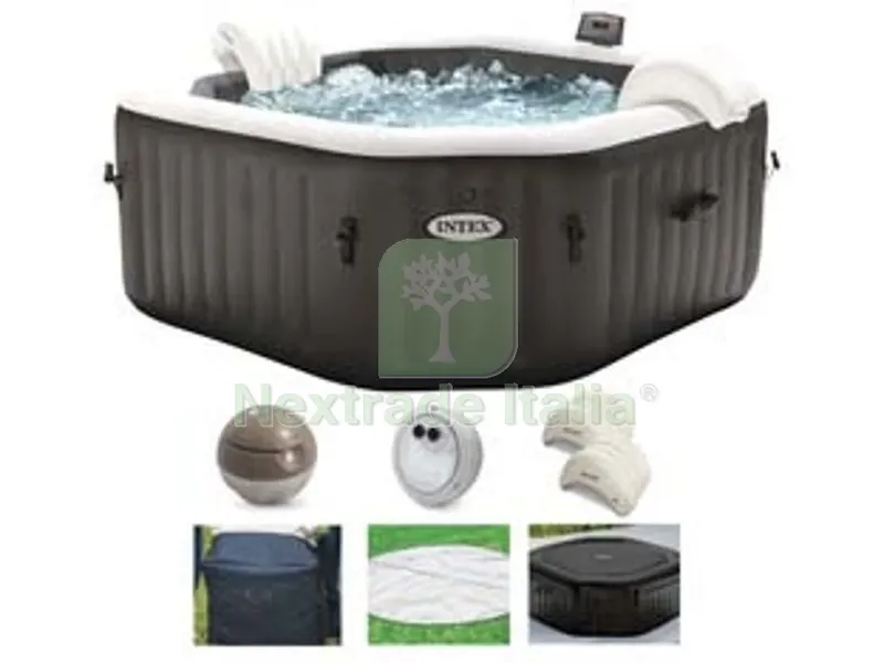 piscina idromassaggio "pure spa bubble jet massage" ottag. cm.201x71h. - capacit? lt.795 - peso kg.73,2 (28458) — Tempo libero outdoor — rif. FERX.FER407038 piscina idromassaggio "pure spa bubble jet massage" ottag. cm.201x71h. - capacit? lt.795 - peso kg.73,2 (28458) — Tempo libero outdoor — rif. FERX.FER407038