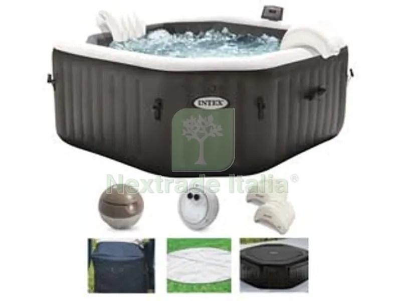 piscina idromassaggio "pure spa bubble jet massage" ottag. cm.218x71h. - capacit? lt.1098 - peso kg.79,8 (28462) — Tempo libero outdoor — rif. FERX.FER407076 piscina idromassaggio "pure spa bubble jet massage" ottag. cm.218x71h. - capacit? lt.1098 - peso kg.79,8 (28462) — Tempo libero outdoor — rif. FERX.FER407076