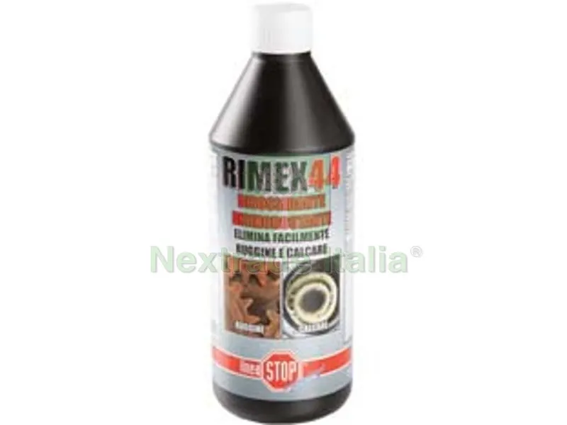 12PZ RIMEX 44 DISOSSIDANTE DISINCROSTANTE - ml.750 in flacone — Detergenti e pulitori casa — rif. FERX.FER407410