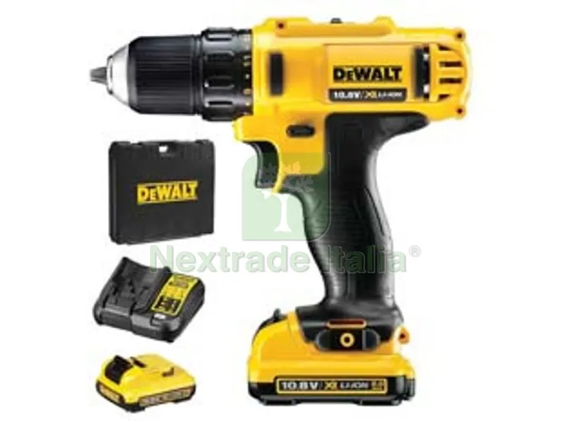 trapano avvitatore 2 batterie litio 10,8v 2ah (dcd710d2-qw) - 2 batterie al litio da 2ah — Trapani e avvitatori — rif. FERX.FER407700 trapano avvitatore 2 batterie litio 10,8v 2ah (dcd710d2-qw) - 2 batterie al litio da 2ah — Trapani e avvitatori — rif. FERX.FER407700