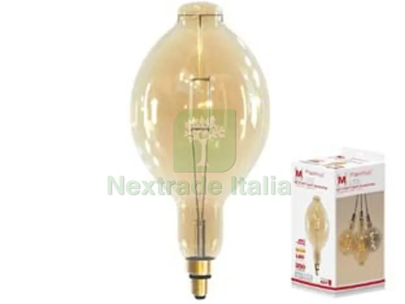 Lampada a Bulbo Gigante LED Vintage E27 - 4w - 2200?K calda - 350 lm - 180x380h — Illuminazione — rif. FERX.FER407960 Lampada a Bulbo Gigante LED Vintage E27 - 4w - 2200?K calda - 350 lm - 180x380h — Illuminazione — rif. FERX.FER407960