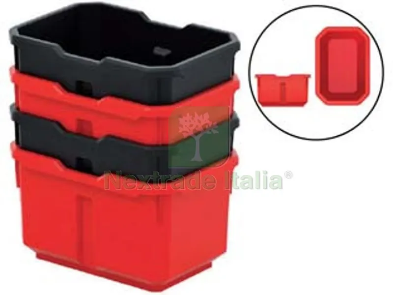 Vaschetta Portaminuteria Titan Set Pezzi 4 - mm.158x110x95h. art.KTIS16 — Casalinghi e organizzazione — rif. FERX.FER408660 Vaschetta Portaminuteria Titan Set Pezzi 4 - mm.158x110x95h. art.KTIS16 — Casalinghi e organizzazione — rif. FERX.FER408660
