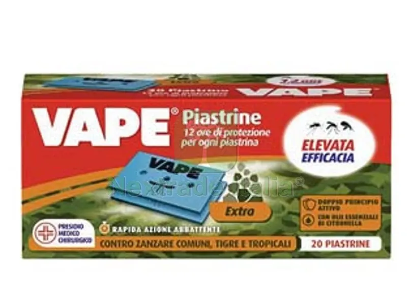 6PZ piastrina per elettroemanatori extra zanzare comuni tigre e tropicali - in confez. da pz.20 — Piastre e angolari — rif. FERX.FER411882