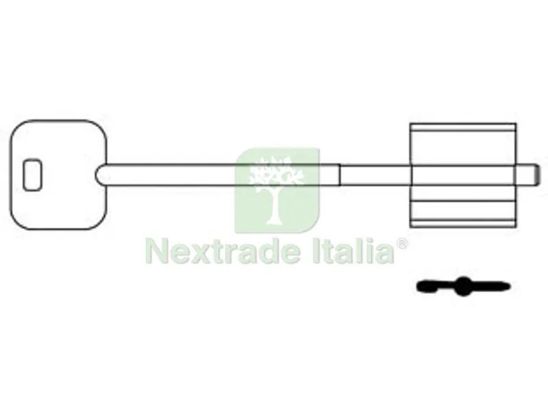 5PZ CHIAVI DOPPIA MAPPA CR 10B - mm.116 — Chiavi grezze e duplicati — rif. FERX.FER412803