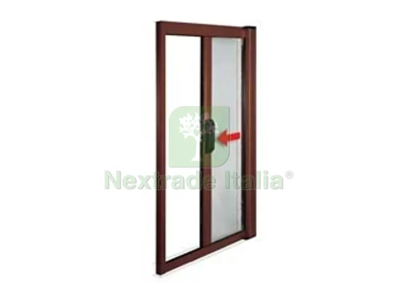 ZANZARIERA A RULLO LATERALE CHIUSURA A GANCIO COLORE MARRONE - cm.150x250h. — Tende e zanzariere — rif. FERX.FER414005 ZANZARIERA A RULLO LATERALE CHIUSURA A GANCIO COLORE MARRONE - cm.150x250h. — Tende e zanzariere — rif. FERX.FER414005