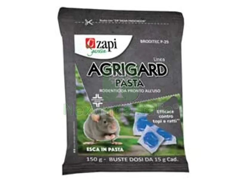 40PZ topicida agrigard pasta blu gr.150 - busta con zip salva aroma da gr.150 — Disinfestazione e controllo nocivi — rif. FERX.FER415200