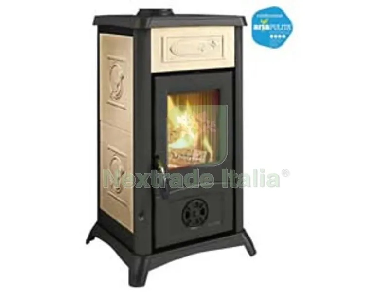 Stufa a Legna Gemma 16 Liberty 7 KW Panna - misure cm.46x49,5x135,8h. - peso kg.87 — Stufe e camini — rif. FERX.FER415279 Stufa a Legna Gemma 16 Liberty 7 KW Panna - misure cm.46x49,5x135,8h. - peso kg.87 — Stufe e camini — rif. FERX.FER415279