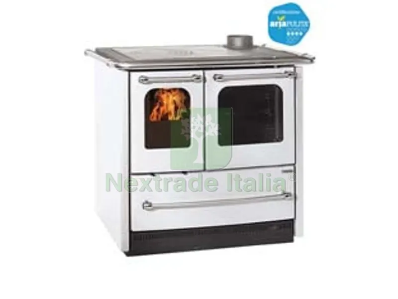 Cucina a Legna Sovrana Easy EVO 2.0 7,5 KW Bianca - misure cm.96,4x64,1x84,8h. - peso Kg.140 — Sanitari e ceramiche — rif. FERX.FER415439 Cucina a Legna Sovrana Easy EVO 2.0 7,5 KW Bianca - misure cm.96,4x64,1x84,8h. - peso Kg.140 — Sanitari e ceramiche — rif. FERX.FER415439