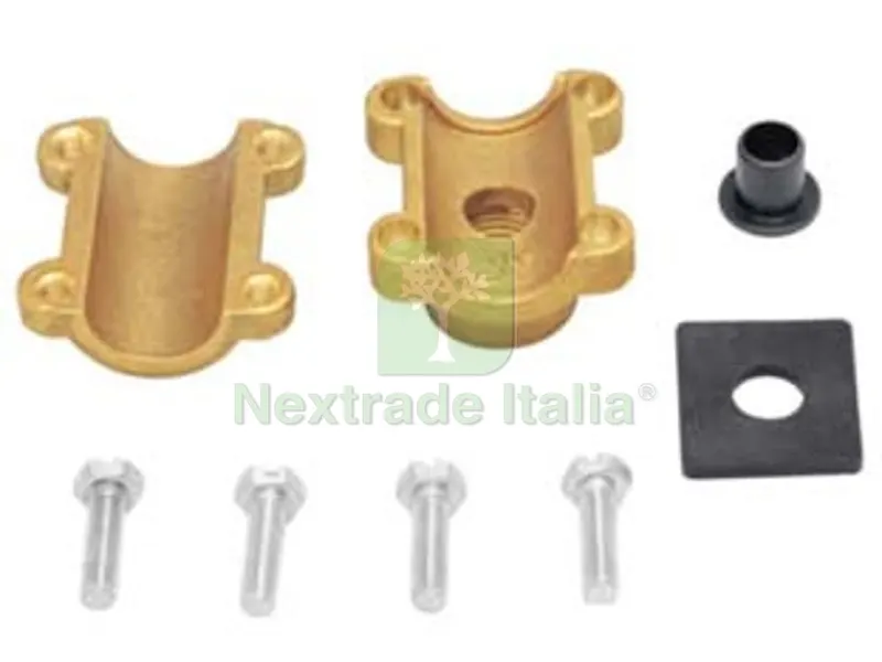 Presa a Staffa in Ottone per Tubo - uscita filetto F 1/2" x 3/4" — Interruttori e prese — rif. FERX.FER416405