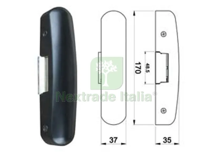 Incontri Elettrici per Porte Antipanico 9540 - colore nero — Serrature e cilindri — rif. FERX.FER417198 Incontri Elettrici per Porte Antipanico 9540 - colore nero — Serrature e cilindri — rif. FERX.FER417198
