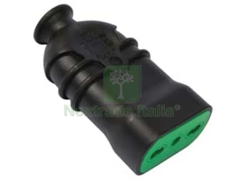 5PZ PRESA DRITTA 2 POLI + TERRA BIPASSO 16A NERA HI-PRO - nera 81111 — Illuminazione — rif. FERX.FER417631