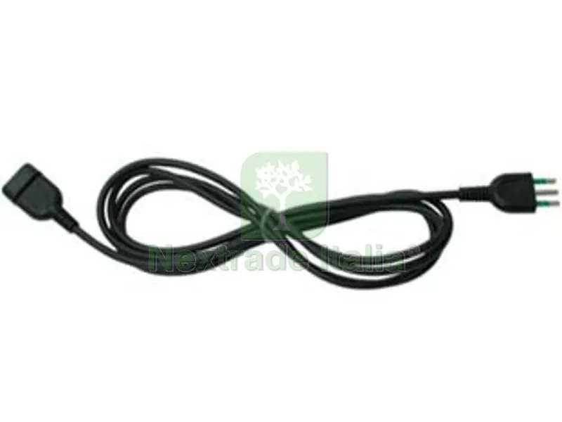 PROLUNGA ELETTRICA LINEARE 3X0,75 NERA mt.3 spina + presa 10A con cavo da 3 x mmq.0,75 spine con spinotti a pettine in ottone nichelato annegati e protetti prese con alveoli in ottone, scherm — Interruttori e prese — rif. FERX.FER418034 PROLUNGA ELETTRICA LINEARE 3X0,75 NERA mt.3 spina + presa 10A con cavo da 3 x mmq.0,75 spine con spinotti a pettine in ottone nichelato annegati e protetti prese con alveoli in ottone, scherm — Interruttori e prese — rif. FERX.FER418034