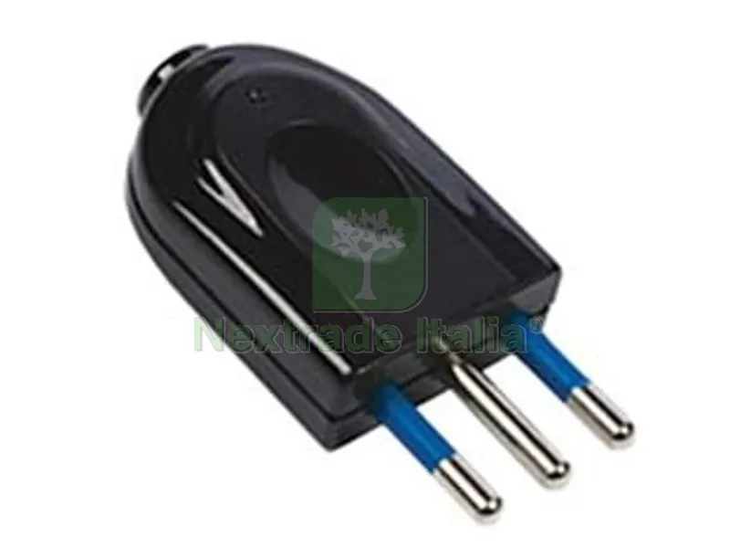 10PZ SPINA DRITTA 2 POLI + TERRA NERA "LINEA GARANTI" - nera 16A 82520-E — Interruttori e prese — rif. FERX.FER419680 10PZ SPINA DRITTA 2 POLI + TERRA NERA "LINEA GARANTI" - nera 16A 82520-E — Interruttori e prese — rif. FERX.FER419680