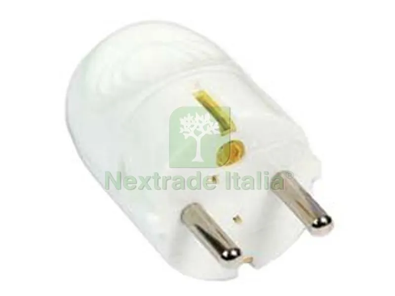 10PZ Spina Schuko 2 Poli + Terra 16A Bianca "linea Garanti" - bianca 82580-E — Interruttori e prese — rif. FERX.FER419727