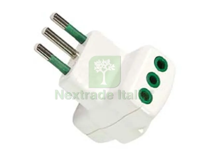 10PZ ADATTATORE TRIPLO 2 POLI + TERRA 10A BIANCO "LINEA GARANTI" - bianco 82620-E — Interruttori e prese — rif. FERX.FER419802 10PZ ADATTATORE TRIPLO 2 POLI + TERRA 10A BIANCO "LINEA GARANTI" - bianco 82620-E — Interruttori e prese — rif. FERX.FER419802